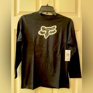 Boys Sz:M FOX Racing Long Sleeve MtB Black T Shirt VZNS Camo NWOT new!